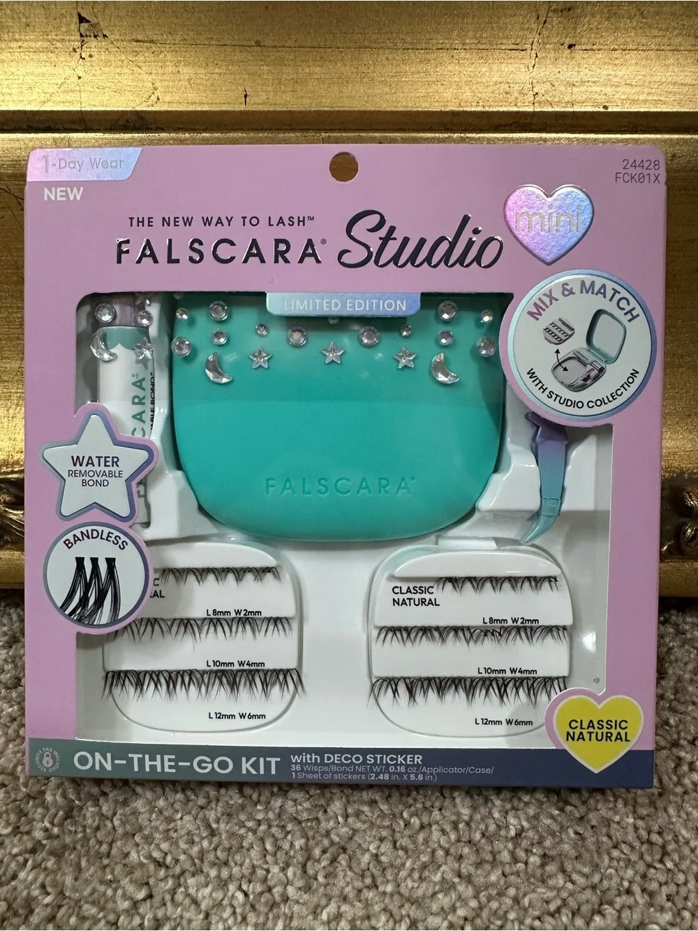 NIB Kiss Falscara Studio All-In-One Lash Extension Kit 24428 Classic Natural